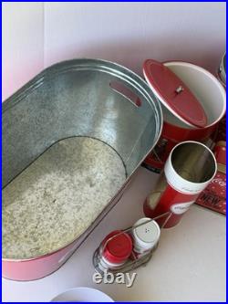 Collection of vintage-style Coca-Cola branded kitchenware, novelty collectibles Collection of vintage-style Coca-Cola branded kitchenware, novelty collectibles