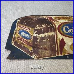 Colonial Bread Vintage Metal Advertising Sign double sided heavy steel original Colonial Bread Vintage Metal Advertising Sign double sided heavy steel original