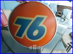 Cool Vintage Union 76 Light Up Gas Service Station Sign 21 by 8 inches