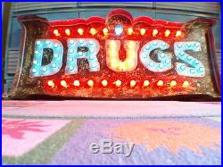 Custom Vintage Marquee lights art DRUGS emmettsauction The Parker Palm Springs