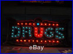 Custom Vintage Marquee lights art DRUGS emmettsauction The Parker Palm Springs