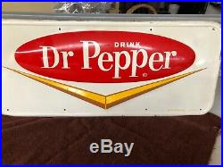 Dr. Pepper Vintage Tin Sign Original 1950s