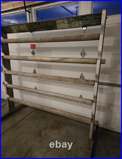 Duralin J. Frank Darling Co. Floor Covering Advertising Sign Rack Pre-1930