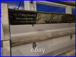 Duralin J. Frank Darling Co. Floor Covering Advertising Sign Rack Pre-1930