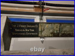 Duralin J. Frank Darling Co. Floor Covering Advertising Sign Rack Pre-1930