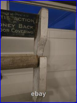 Duralin J. Frank Darling Co. Floor Covering Advertising Sign Rack Pre-1930