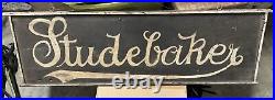 Early Vintage Studebaker Automobiles Coaches Buggy Trade Sign