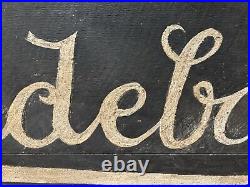 Early Vintage Studebaker Automobiles Coaches Buggy Trade Sign