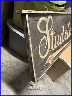 Early Vintage Studebaker Automobiles Coaches Buggy Trade Sign