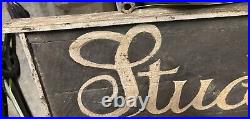 Early Vintage Studebaker Automobiles Coaches Buggy Trade Sign