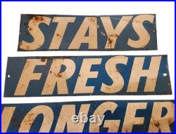 Evangeline Maid Bread vintage original metal sign Stays Fresh Longer advertising