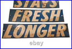 Evangeline Maid Bread vintage original metal sign Stays Fresh Longer advertising