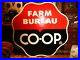Farm-Bureau-Co-op-4-Foot-Original-Tin-Vintage-Grain-gas-Facility-Ad-Sign-Rare-01-swii