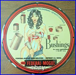 Federal Mogul Vintage Garage Sign with Wonder Woman pinup