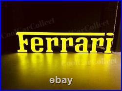 Ferrari Dealership Sign Vintage Illuminated Lighted Supercar Automobilia