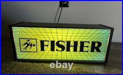 Fisher Stereo Vintage Light Display AMD Mancave Studio Art