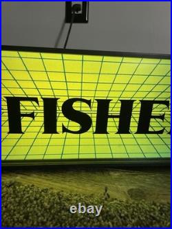 Fisher Stereo Vintage Light Display AMD Mancave Studio Art