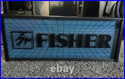 Fisher Stereo Vintage Light Display AMD Mancave Studio Art