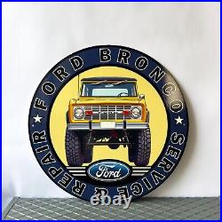 Ford Bronco Sign BRONCO SERVICE & REPAIR AUTO SIGN VINTAGE- 19.7 (50cm) Ford Bronco Sign BRONCO SERVICE & REPAIR AUTO SIGN VINTAGE- 19.7 (50cm)