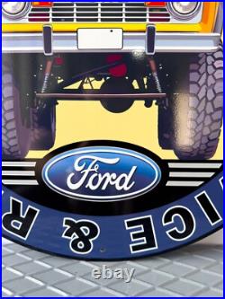 Ford Bronco Sign BRONCO SERVICE & REPAIR AUTO SIGN VINTAGE- 19.7 (50cm) Ford Bronco Sign BRONCO SERVICE & REPAIR AUTO SIGN VINTAGE- 19.7 (50cm)