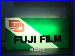 Fuji Film Lighted Sign Double Sided Rare Fuji Analog Film Sign Vintage Film Sign