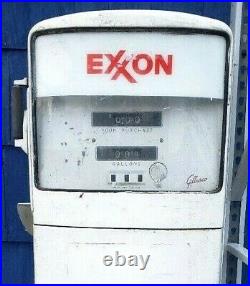 GILBARCO 1006 GAS PUMP EXXON advertising vintage gas station old shop sign