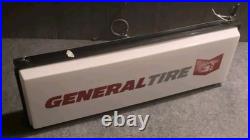 General Tire Sign 2 Sided Light Up 36X12Dealer Vintage
