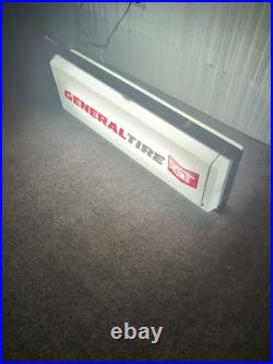 General Tire Sign 2 Sided Light Up 36X12Dealer Vintage