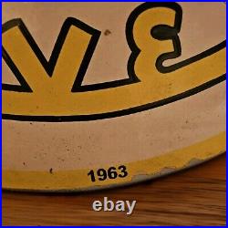 Giant Vintage 1963 Chevrolet Corvette Double-sided Porcelain Sign Only On Ebay