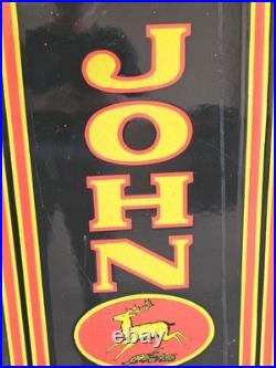 Giant Vintage John Deere Porcelain Sign Quality Farm Tractor Equipment 48 X 18
