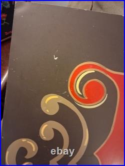 HAND-PAINTED 45 Years Ago! 8 ft long x 22 Alum Sign Vintage! CANDY SHOP in NY