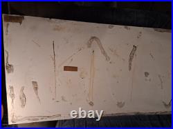 HAND-PAINTED 45 Years Ago! 8 ft long x 22 Alum Sign Vintage! CANDY SHOP in NY