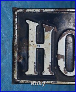 HOLLYWOOD CA Metal Booster Plate Old Original SCTA