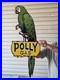 HUGE-VINTAGE-UNIQUE-DIE-CUT-POLY-GAS-PORCELAIN-FLANGE-SIGN-36x14-5-01-ix