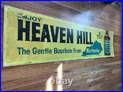 Heaven Hill Bourbon Vintage Distillery Advertising Sign