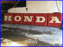 Honda Authorized Motorcycle Dealer Vintage Sign