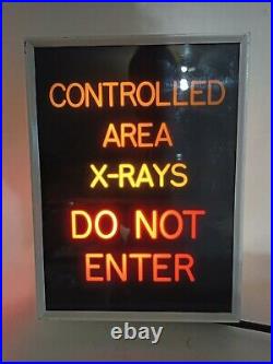 Hospital X-ray Illuminated Sign Vintage Industrial