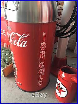 ICE COLD coca cola vintage Westinghouse Jr. Cooler And Trash Can