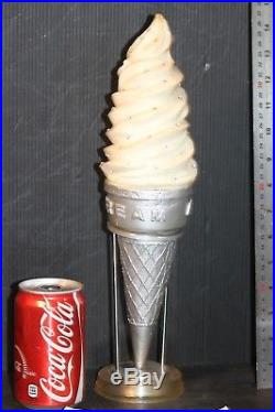 Ice Cream Cone Soda Fountain store advertising counter display sign vintage shop Ice Cream Cone Soda Fountain store advertising counter display sign vintage shop