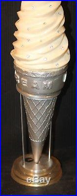 Ice Cream Cone Soda Fountain store advertising counter display sign vintage shop