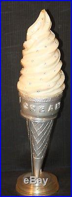 Ice Cream Cone Soda Fountain store advertising counter display sign vintage shop