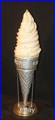 Ice Cream Cone Soda Fountain store advertising counter display sign vintage shop Ice Cream Cone Soda Fountain store advertising counter display sign vintage shop