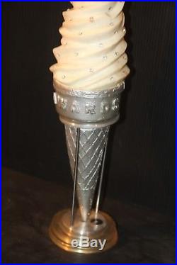 Ice Cream Cone Soda Fountain store advertising counter display sign vintage shop