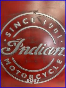 Indian Vintage Garage Metal Sign 20x24 Handmade Cast Aluminum Relief
