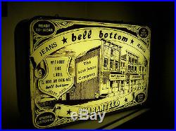 Insegna Luminosa Originale Jeans Bell Bottom Sign Neon Vintage