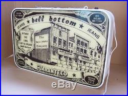Insegna Luminosa Originale Jeans Bell Bottom Sign Neon Vintage