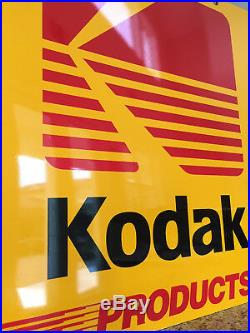 Kodak Metal Double Sided Advertising Sign, Vintage, Rare, Near Mint 20 X 22