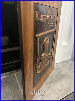 Kuppenheimer Clothing Antique Copper Vintage Advertising Ad Sign Extremely Rare