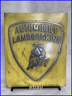 Lamborghini Vintage Garage Metal Sign 20x24 Handmade Cast Aluminum Relief