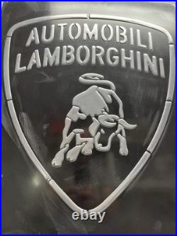 Lamborghini Vintage Garage Metal Sign 20x24 Handmade Cast Aluminum Relief